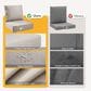 Sunwell Garden 24" Outdoor Seat and Back Cushion Set in Beige, , large
