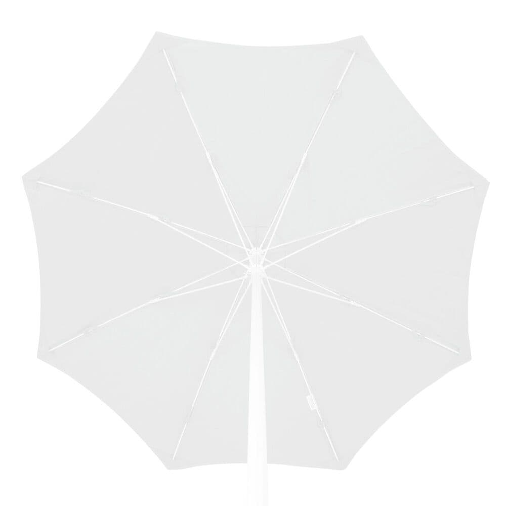 Floating Luxuries Kai Luxury 7.5&#39; Octagonal Fiberglass Market Pool Umbrella in White, , large
