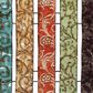 Maple and Jade 20" x 24" Abstract Wall Decor in Aqua, Beige, Red, Pale Green and Dark Brown, , large