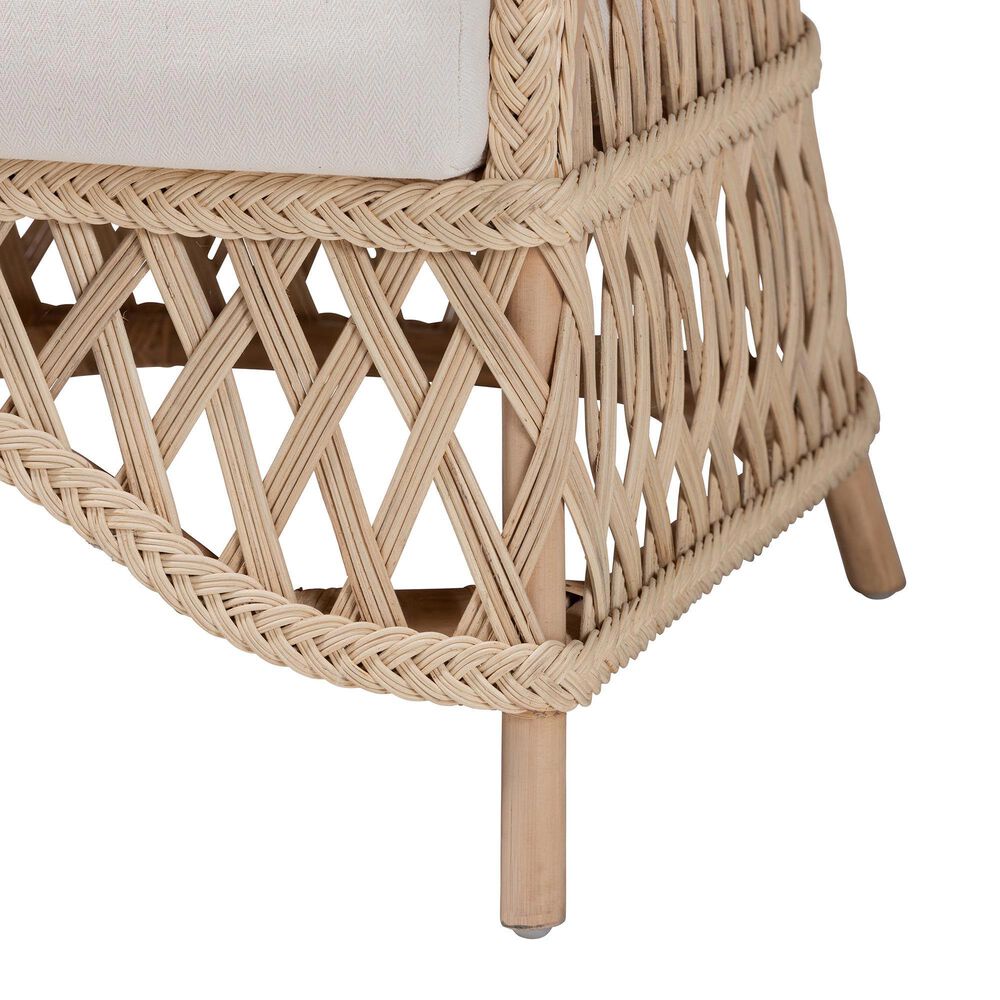 Baxton Studio Florence Arm Chair in Neutral, , large