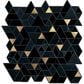 Dal-Tile Pietra Divina Nero Marquina Black Blend Spectrum Mosaic Tile, , large