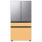Samsung Bespoke Bespoke 4-Door French Door Refrigerator Top Panel in Stainless Steel, , large