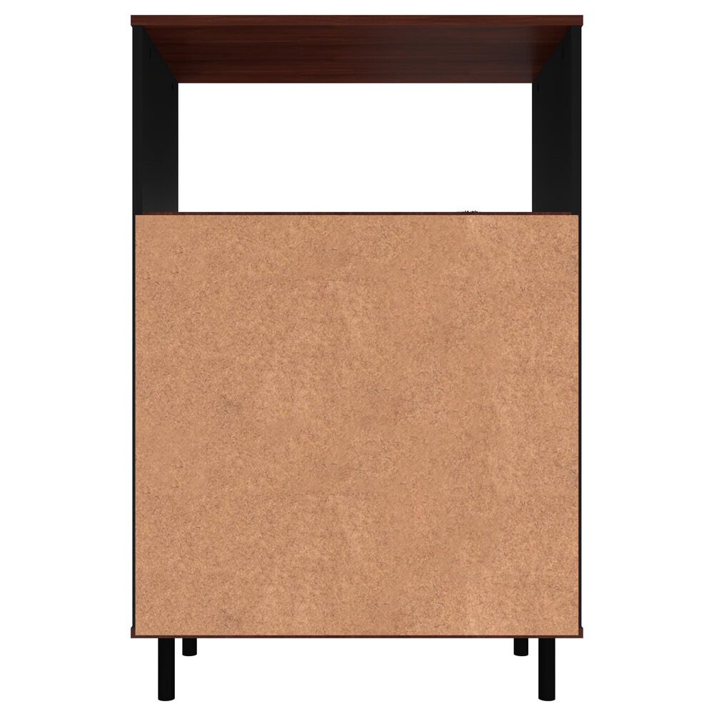 Dayton Mosholu 3-Shelf Accent Cabinet in Black/Nut Brown, , large