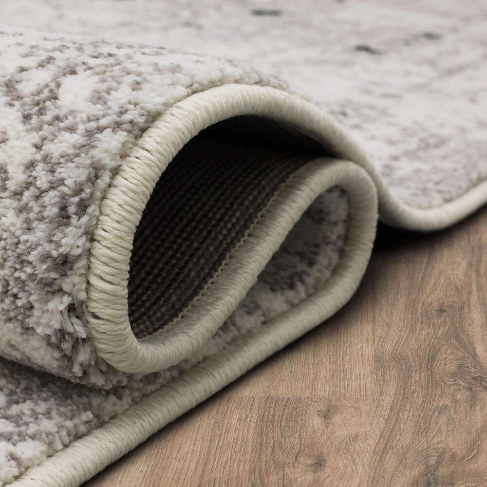 Karastan Epiphany Flux Screen  2&#39; x 3&#39; Alabaster Area Rug, , large