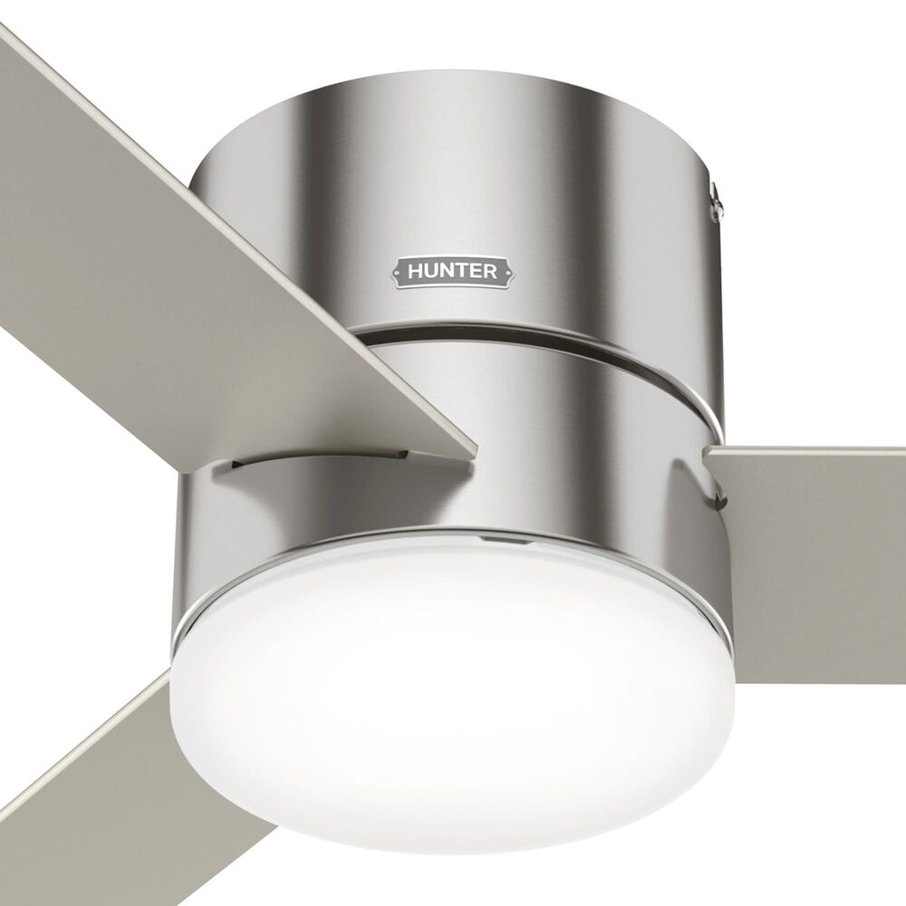 Hunter Minimus 52" Ceiling Fan with LED Lights in Brushed Nickel Shop NFM