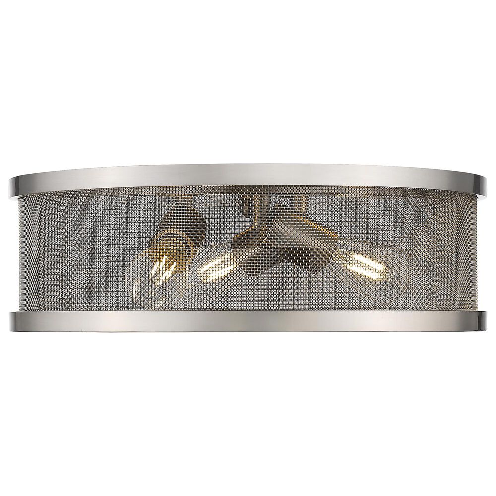 Golden Lighting Channing 15&quot; Flush Mount in Pewter, , large
