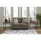 Ashley Mahoney Stationary Loveseat in Chocolate, , large