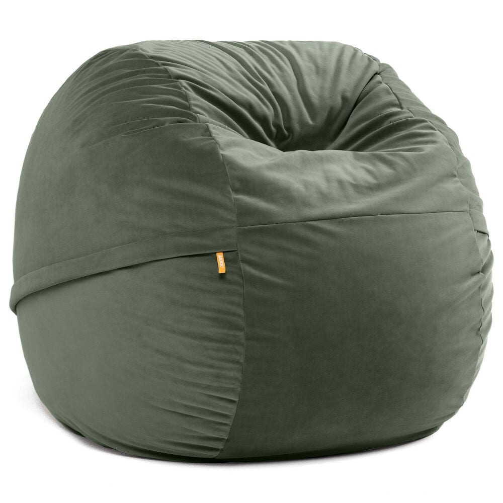 Jaxx Saxx 4" Large Round Bean Bag Chair in Green, , large
