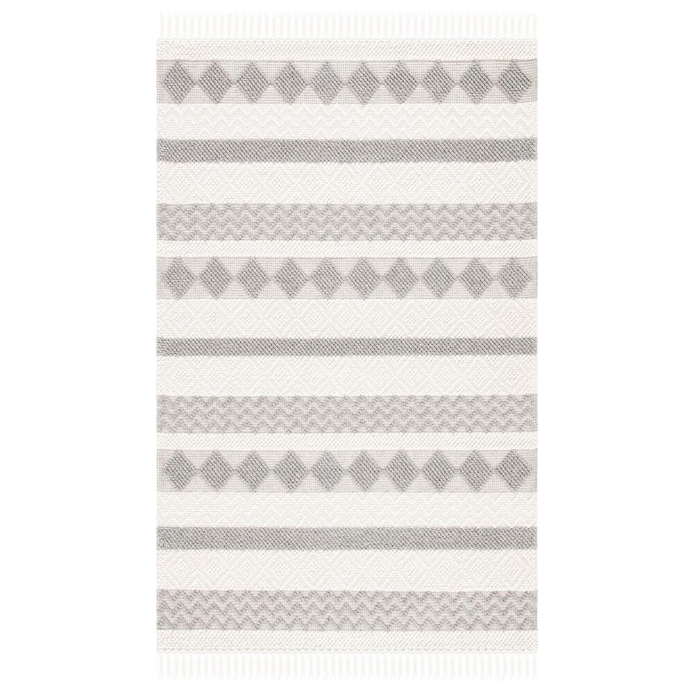 Safavieh Natura NAT851A 4" x 6" Ivory and Grey Area Rug, , large