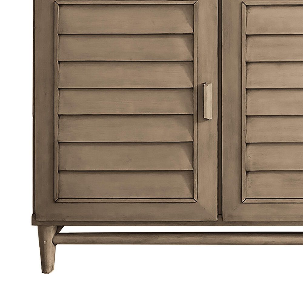 James Martin Vanities Portland 60&quot; Double Bathroom Vanity in Whitewashed Walnut with 3 cm Lime Delight Quartz Top and Rectangular Sinks, , large