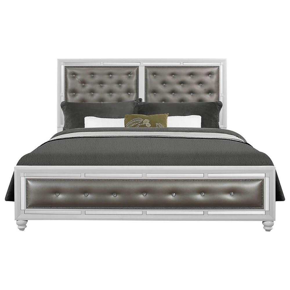 Global Furniture USA Mackenzie Queen Panel Bed in White, , large