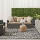 Nourison Aloha 7"10" x 10"6" Grey and Charcoal Indoor/Outdoor Area Rug, , large