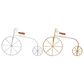 Maple and Jade Bicycle Sculpture in Silver, Gold and Brown (Set of 2), , large