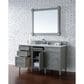 James Martin Vanities Brittany 48" Single Bathroom Vanity in Urban Gray with Single Hole 3 cm White Zeus Quartz Top and Rectangular Sink, , large