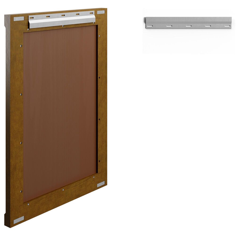 James Martin Bellshire 26" Rectangular Mirror in Honey Oak, , large