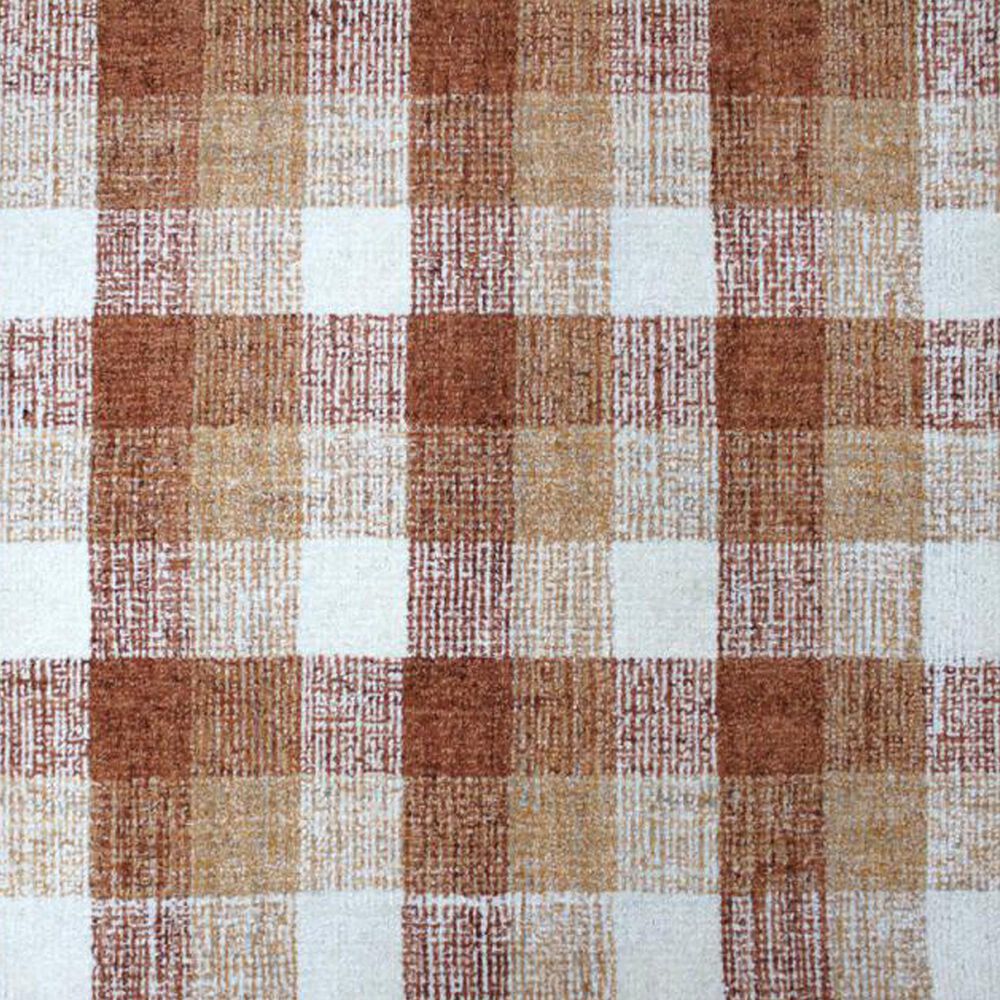 Amer Rugs Tartan 8&#39; x 10&#39; Orange Area Rug, , large