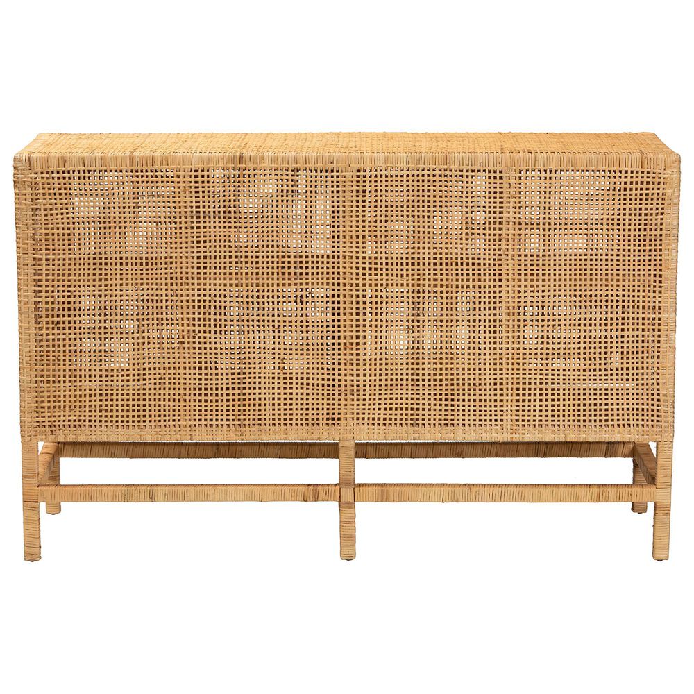 Baxton Studio Vivan 2-Door Storage Cabinet in Natural Brown, , large