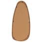 Maple and Jade 42" Wood Oval Wall Mirror in Brown, , large