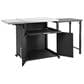 Hearth and Haven Patio Serving Cart in Matte Black, , large