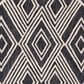 Safavieh Micro-Loop MLP156H 5" Square Charcoal and Ivory Area Rug, , large