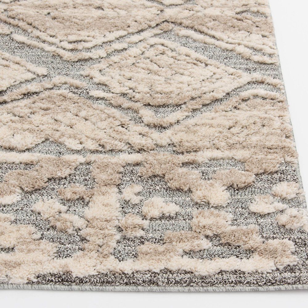 Central Oriental House Knox 5&#39; x 7&#39;3&quot; Dark Grey and Light Grey Area Rug, , large