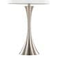 LumiSource Lenuxe 29" Metal Table Lamp with White Textured Linen Shade in Brushed Nickel (Set of 2), , large