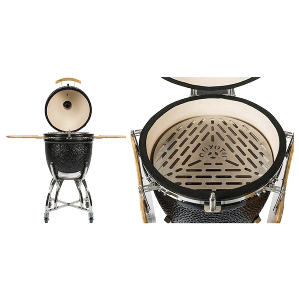 Coyote Outdoor Asado Smoker in Black with Accessory Bundle, , large