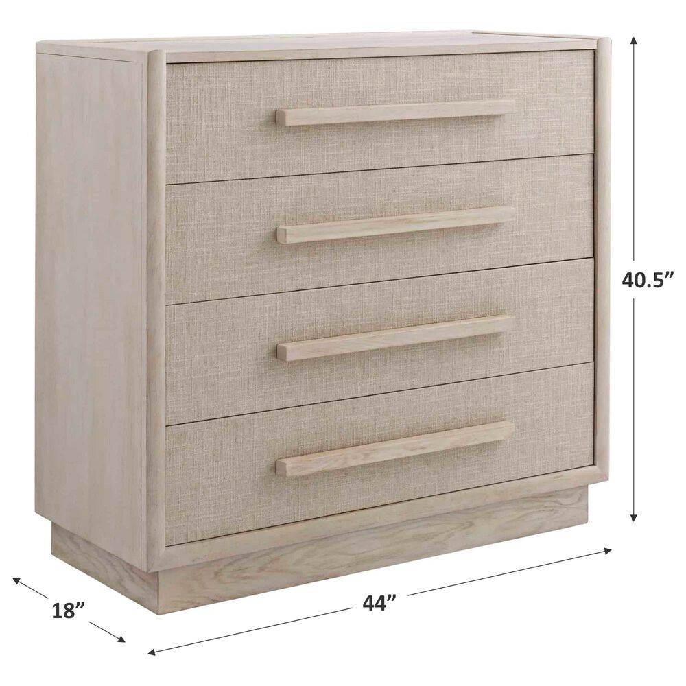 Vantage Cotiere 4 Drawer Chest in White Oak, , large