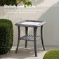 HOMLUX 5-Piece Outdoor Conversation Set in Beige, , large