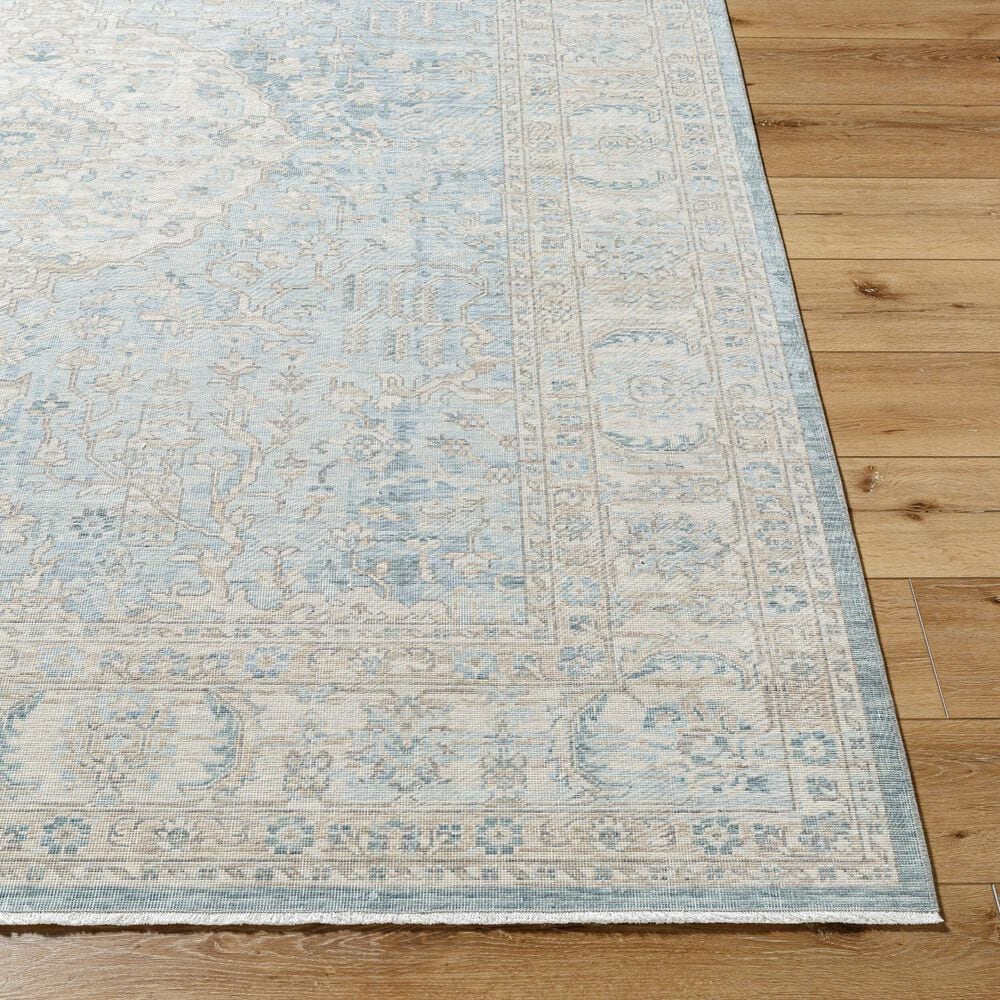 Surya Once Upon a Time Light Gray, Tan, Pale Blue, Gray, Denim and Medium Gray 9&#39;10&quot; x 12&#39;6&quot; Area Rug, , large