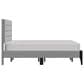 Richlands Furniture Maryhill King Platform Bed with Light Gray Upholstery in Black, , large