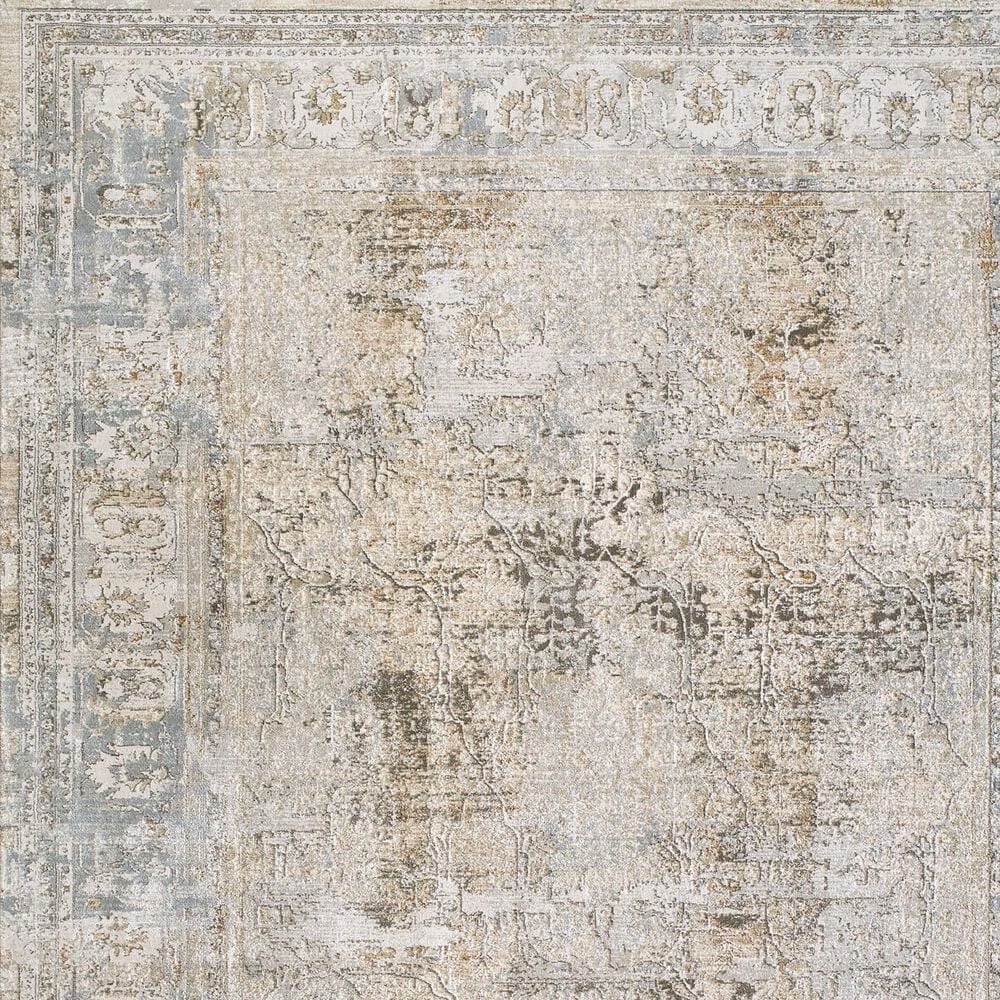 Surya Brunswick Cream, Medium Brown, Light Gray, Light Brown, Charcoal and Mustard 12&#39; x 15&#39; Area Rug, , large