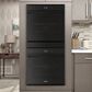 Whirlpool 24" Double Electric Wall Oven with Convection in Black, , large