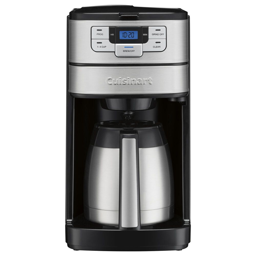 Cuisinart Automatic Grind and Brew 10 Cup Coffee Maker in Black Stainless, , large
