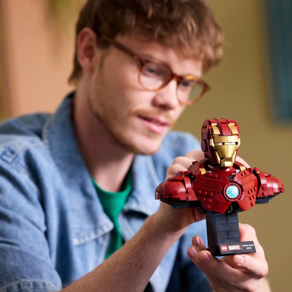 LEGO Marvel Iron Man MK6 Helmet Building Set, , large