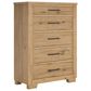 Ashley Galliden 5-Piece King Bedroom Set in Light Brown, , large