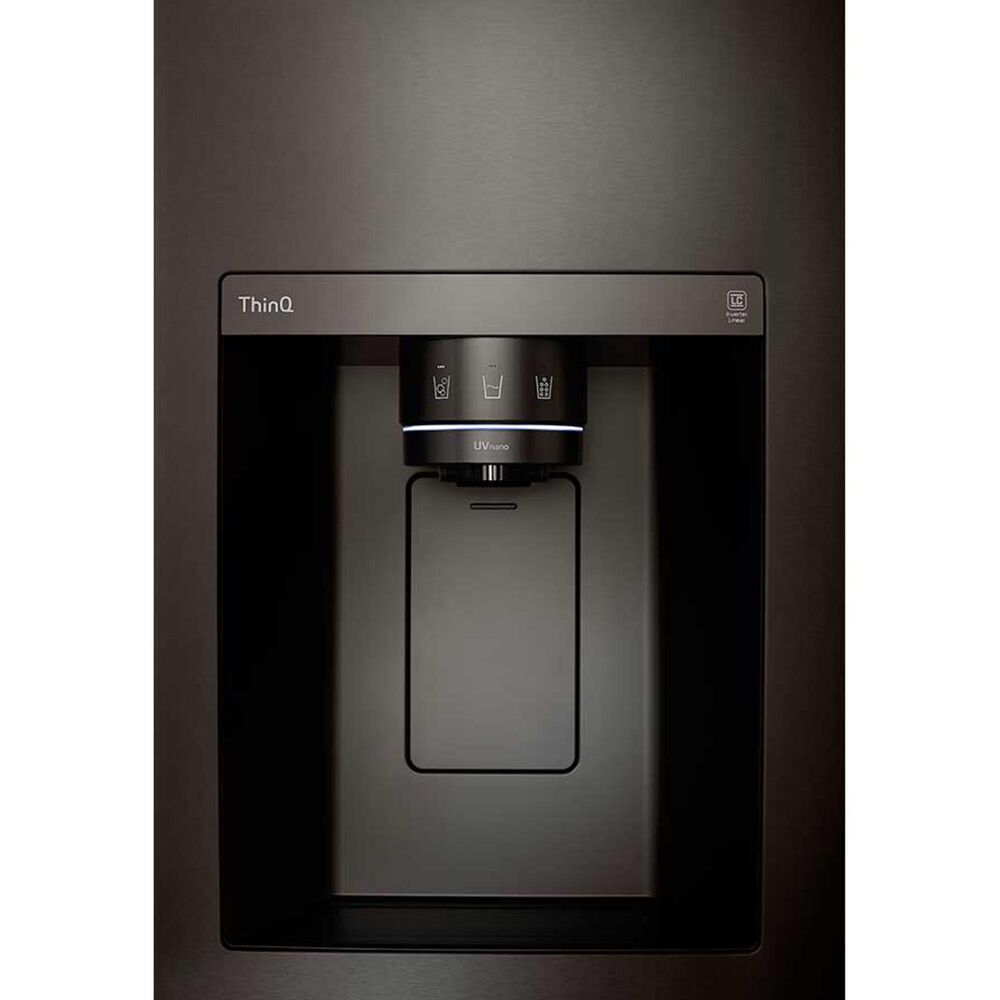 LG 27.1 Cu. Ft. Side-by-Side Refrigerator in Black Stainless Steel, , large