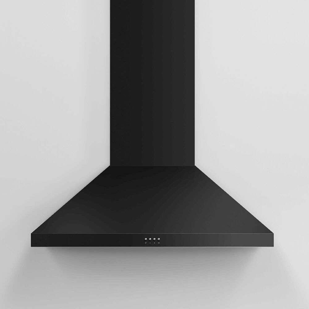 Fisher &amp; Paykel 36&quot; Classic Wall Hood with Pyramid Chimney in Black, , large