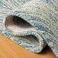 Safavieh Micro-Loop MLP177M 4" x 6" Light Blue and Ivory Area Rug, , large