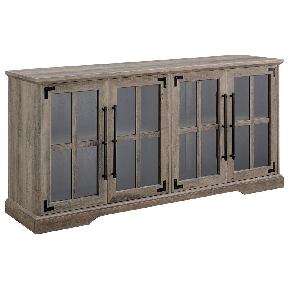 Walker Edison Abigail 58" TV Stand in Grey Wash, , large