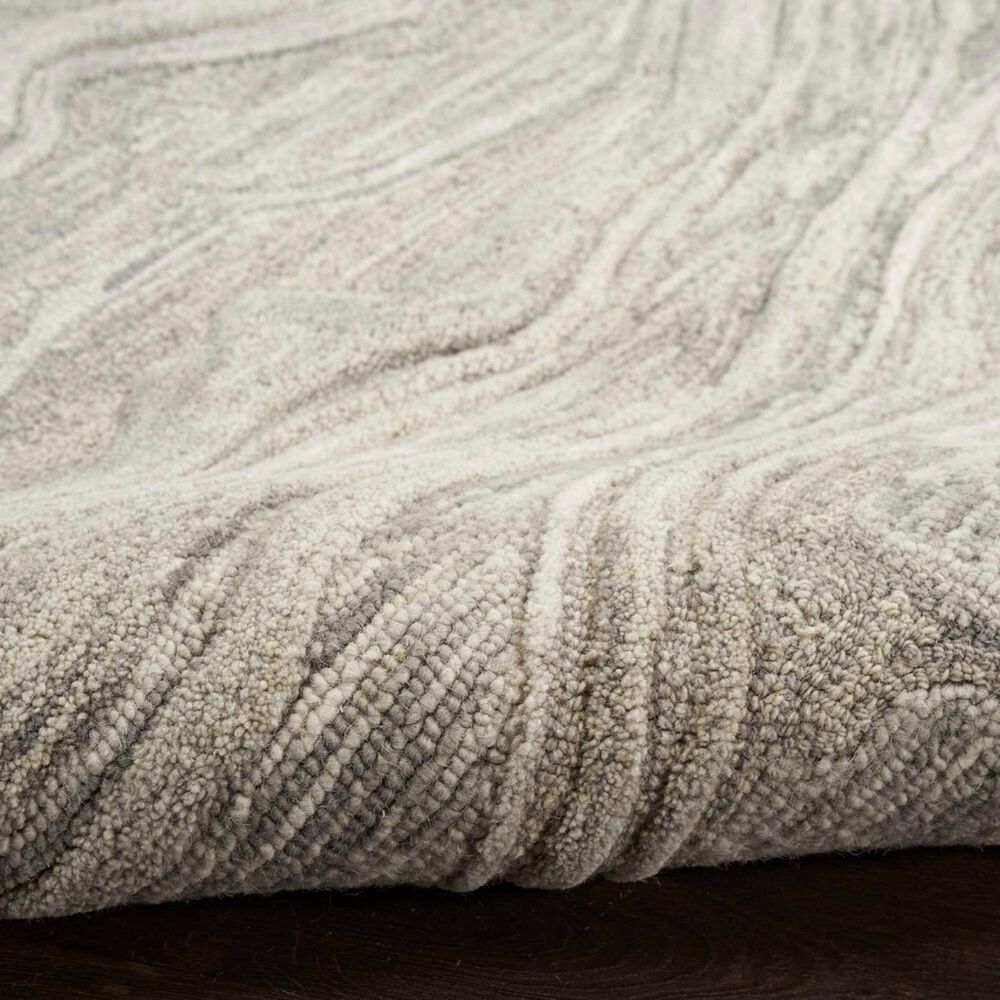 Nourison Graceful 2&#39;3&quot; x 7&#39;6&quot; Gray Runner, , large
