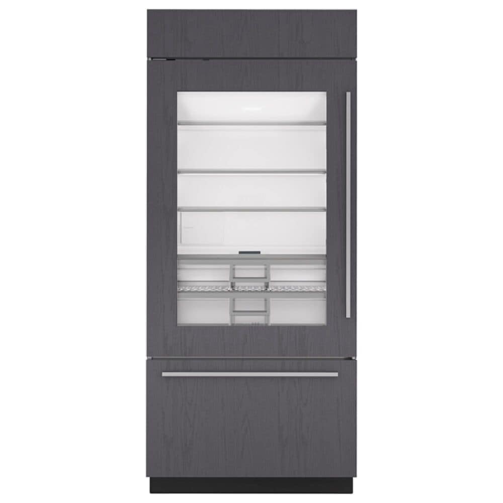 Sub Zero 20.8 Cu. Ft. Classic Left Hinge Bottom-Freezer Refrigerator with Glass Door in Panel Ready, , large