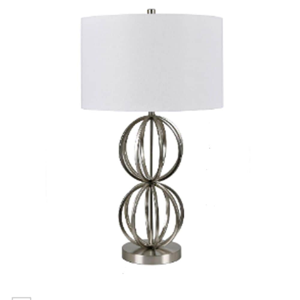 Crestview Collection Circles Table Lamp in Brushed Nickel, , large