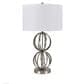 Crestview Collection Circles Table Lamp in Brushed Nickel, , large