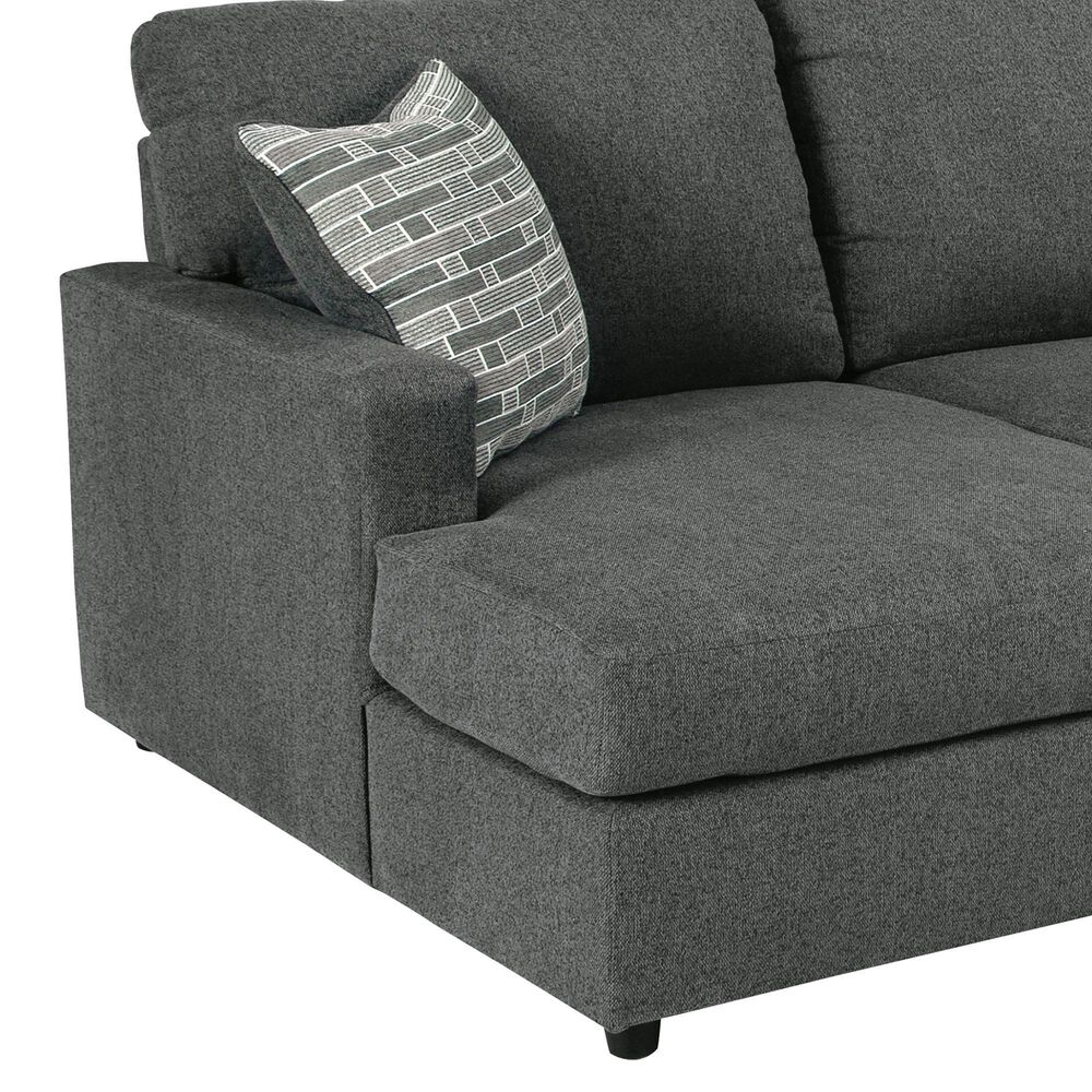 Ashley Edenfield 3-Piece Right Facing U-Shaped Sectional with Chaise in Charcoal, , large