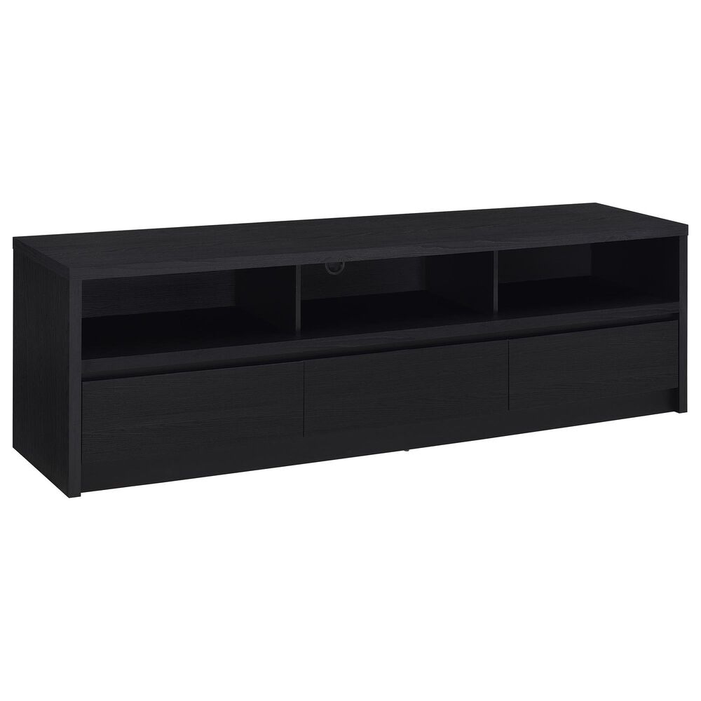 Coaster Rutland 78" TV Stand Media Console in Black, , large