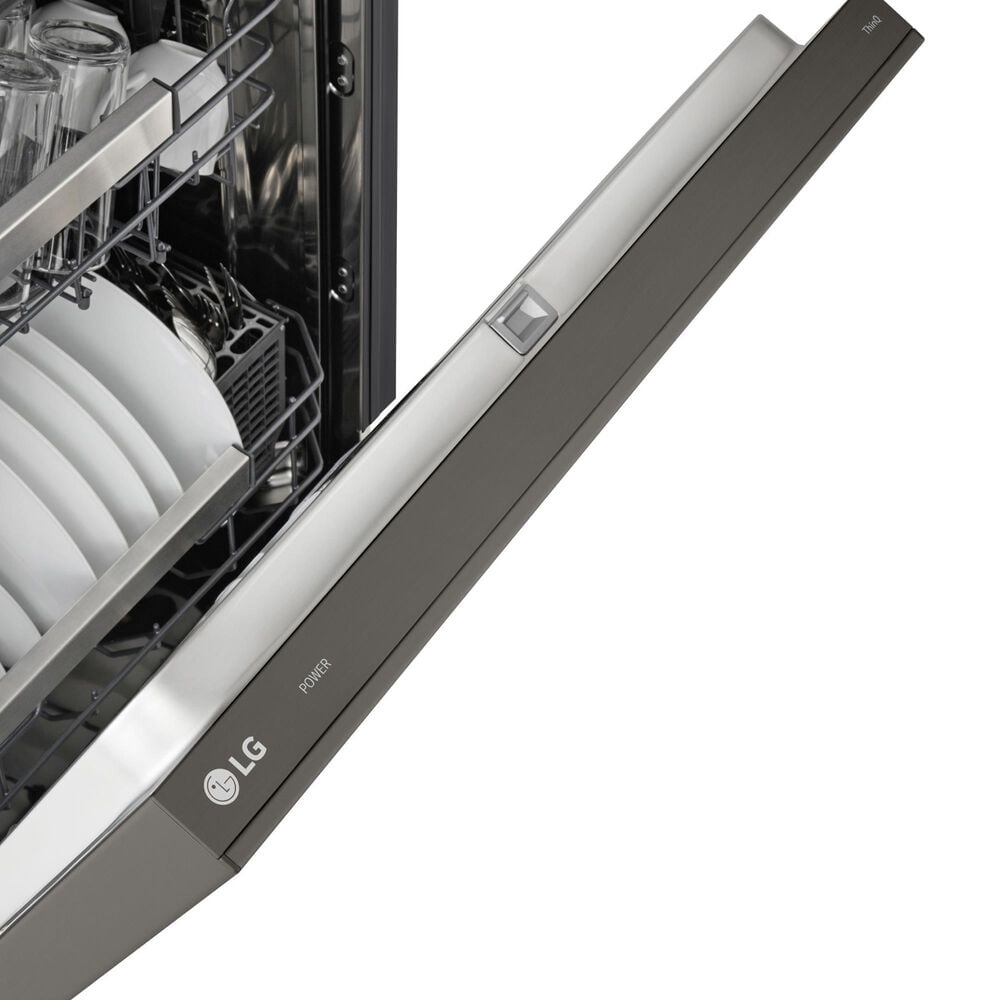 LG 24&quot; Built-In Pocket Handle Dishwasher with 3rd Rack in Black Stainless Steel, , large