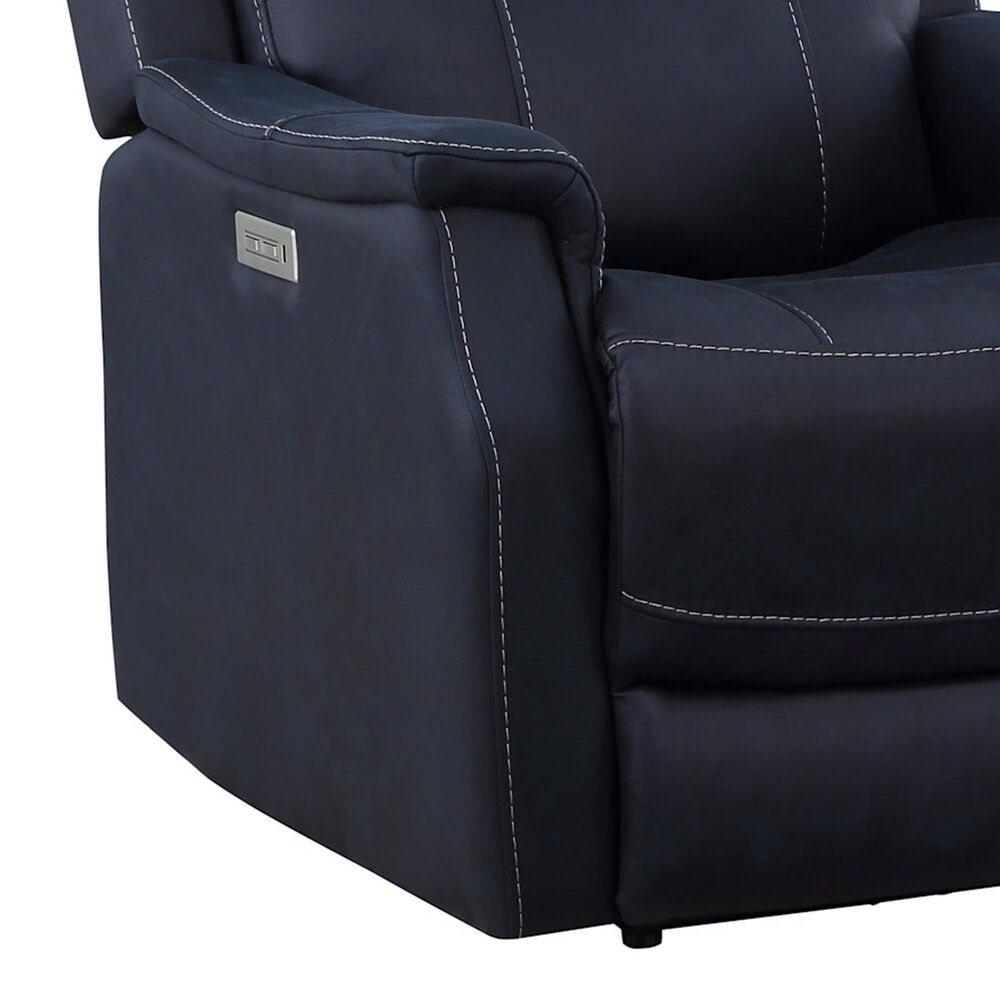 Steve Silver Valencia Dual-Power Recliner in Ocean Blue, , large