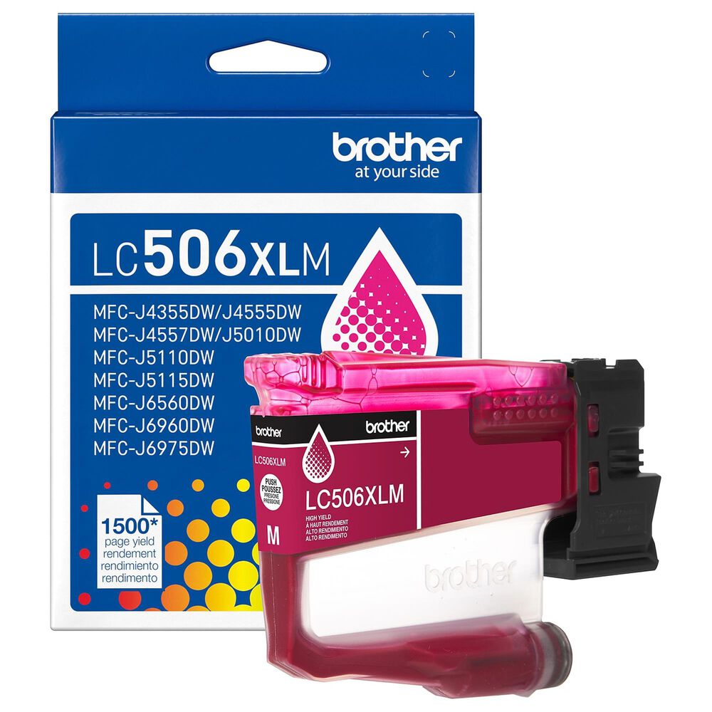 Brother LC506XLYS High Yield Ink Cartridge in Magenta, , large