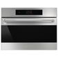 SMEG Classic 24" Single Combi-Microwave Electric Wall Oven in Stainless Steel, , large